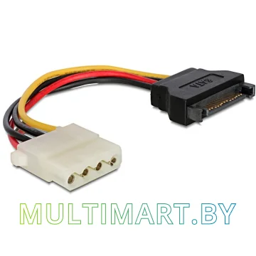 Кабель SATA Cablexpert CC-SATA-PS-M 0.15 м